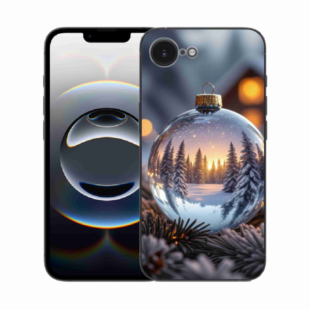 Gélový kryt mmCase na iPhone 16e - vianočná ozdoba