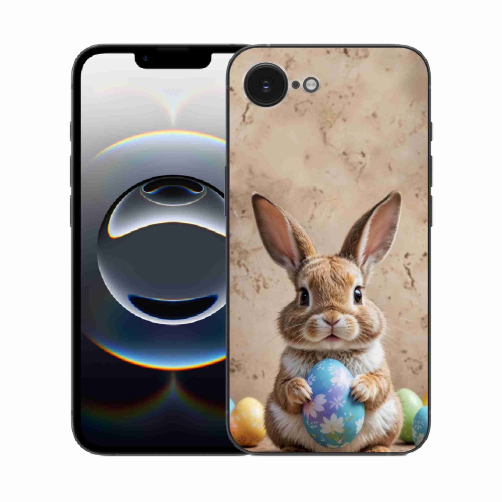 Gélový kryt mmCase na iPhone 16e - veľkonočný zajačik