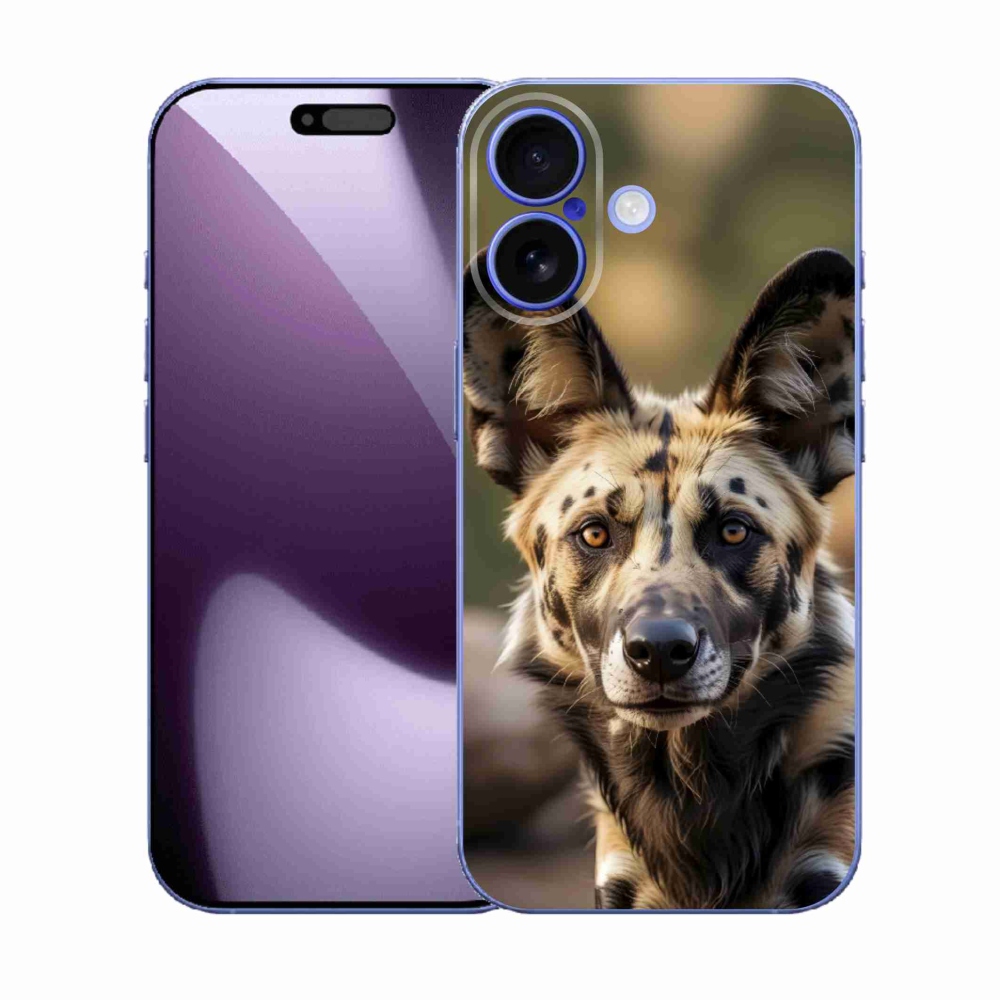 Gélový kryt mmCase na iPhone 17 - africký divoký pes