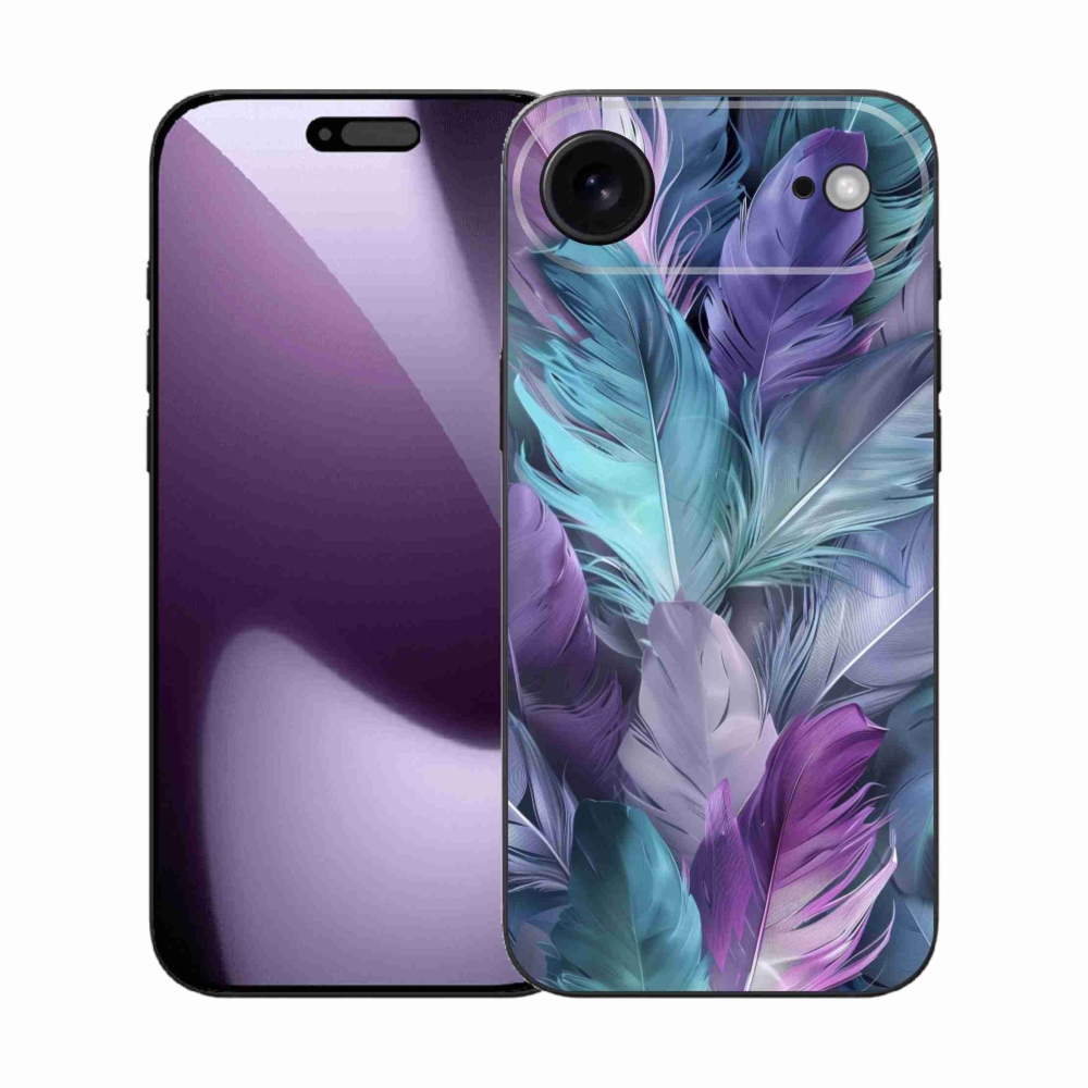 Gélový kryt mmCase na iPhone 17 Air - farebné perie 2