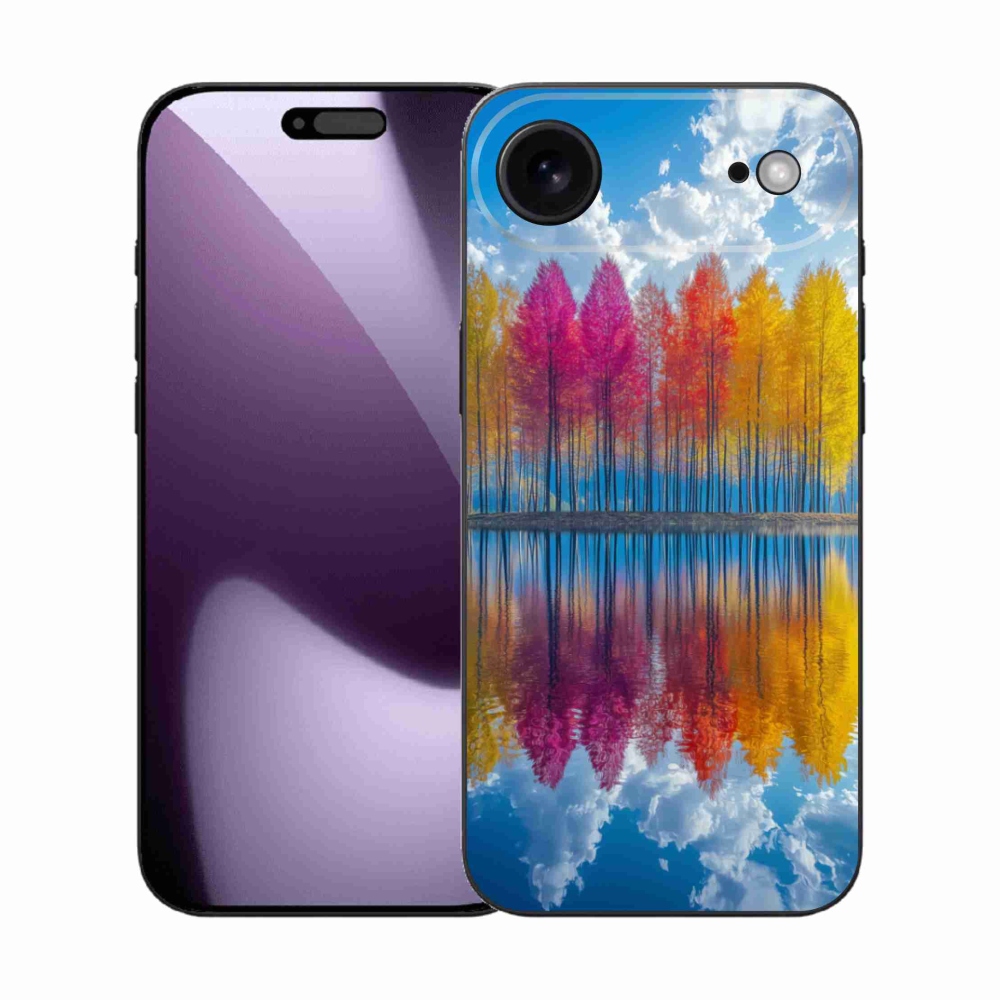 Gélový kryt mmCase na iPhone 17 Air - farebné stromy