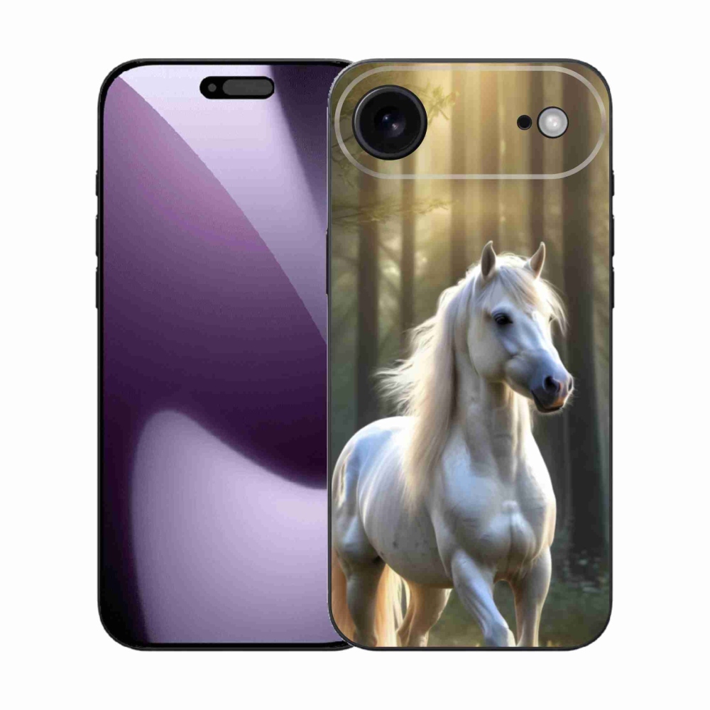 Gélový kryt mmCase na iPhone 17 Air - biely kôň 3