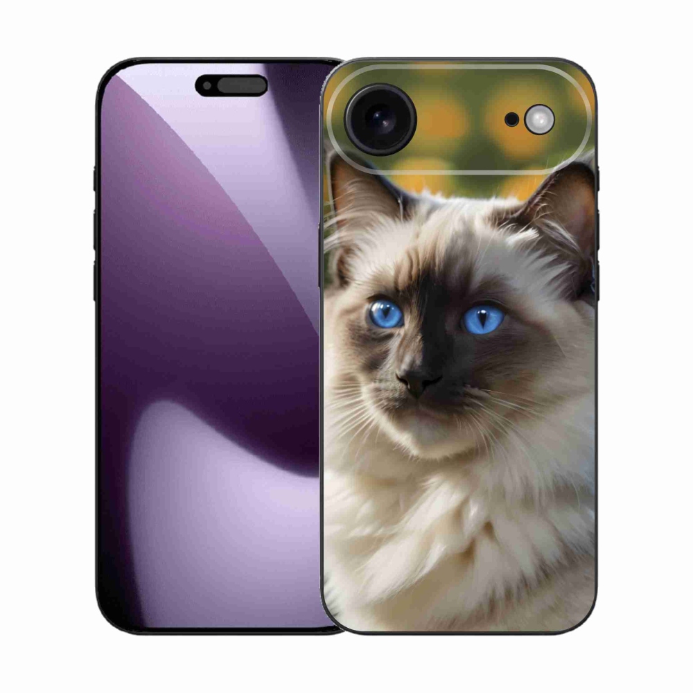 Gélový kryt mmCase na iPhone 17 Air - biely ragdoll