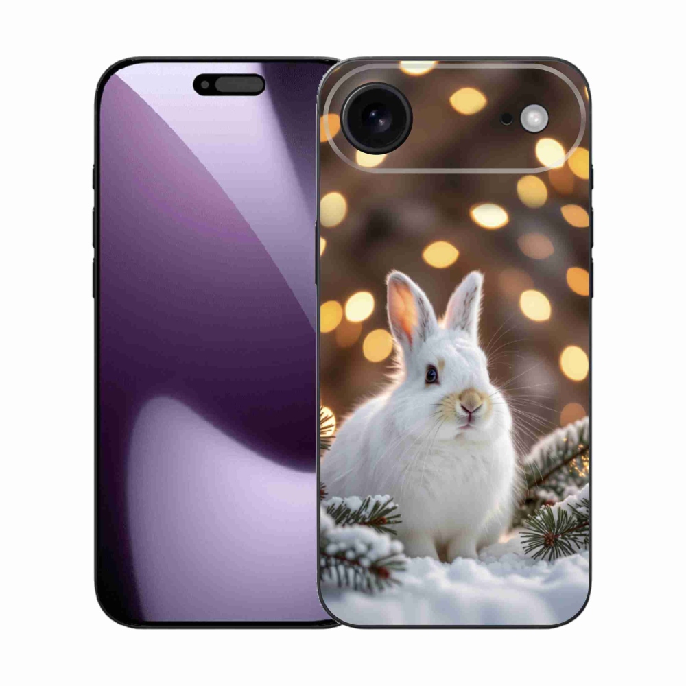 Gélový kryt mmCase na iPhone 17 Air - biely zajac
