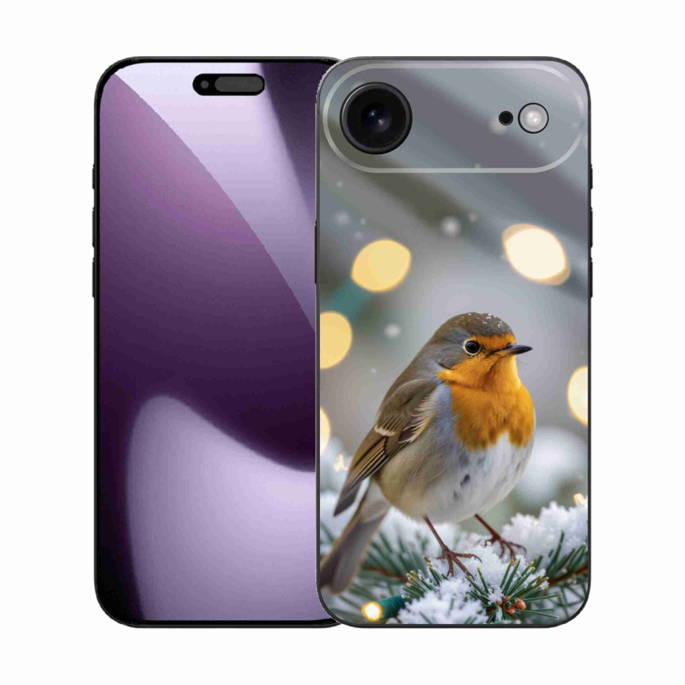 Gélový kryt mmCase na iPhone 17 Air - červienka v zime
