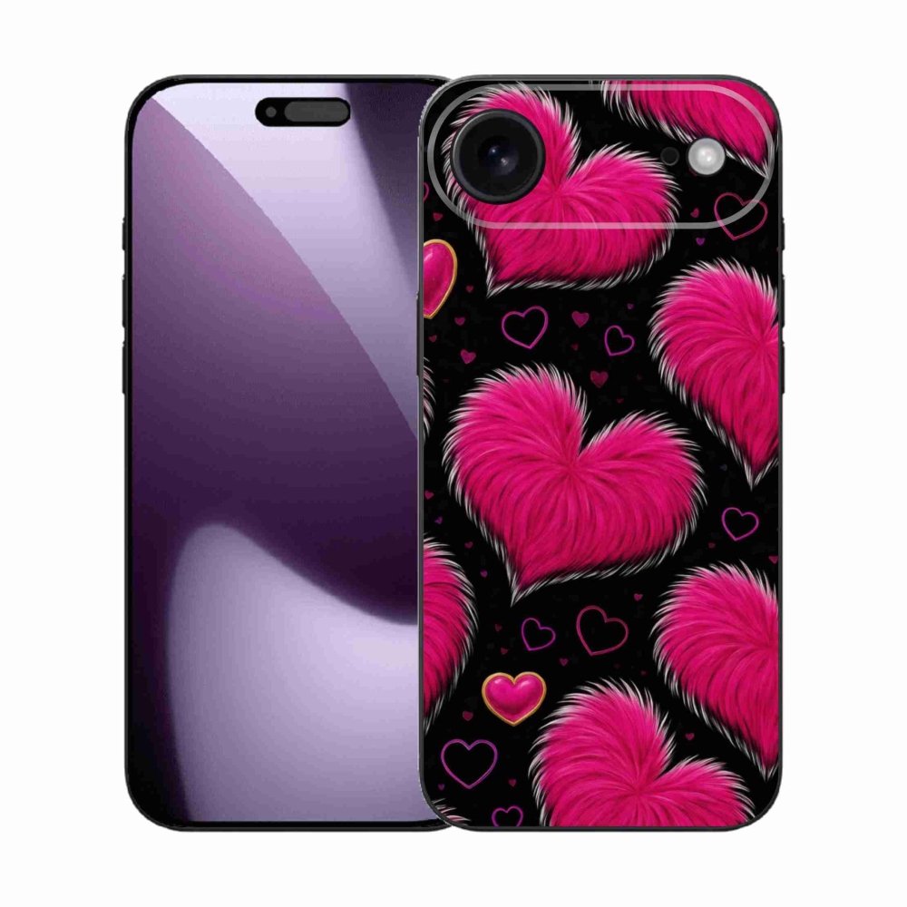 Gélový kryt mmCase na iPhone 17 Air - hebké srdce