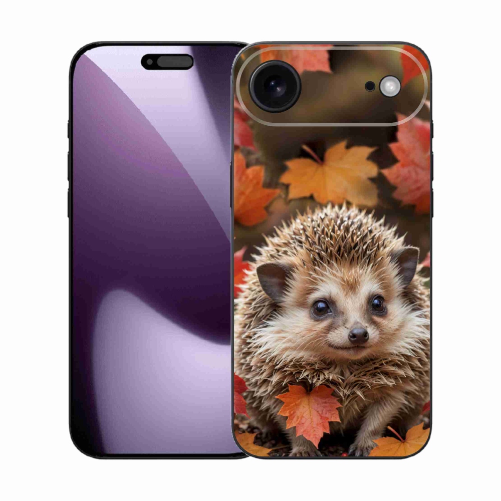 Gélový kryt mmCase na iPhone 17 Air - ježko v lístia