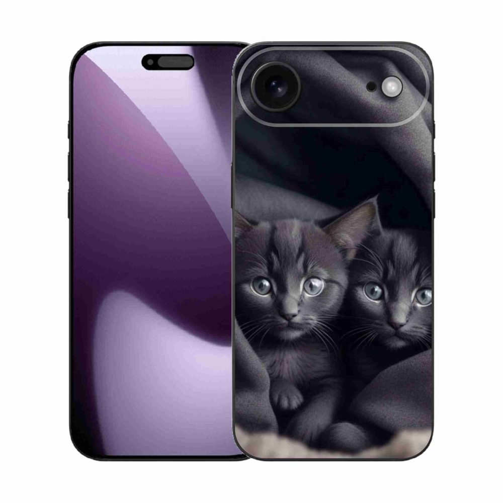 Gélový kryt mmCase na iPhone 17 Air - mačacie duo