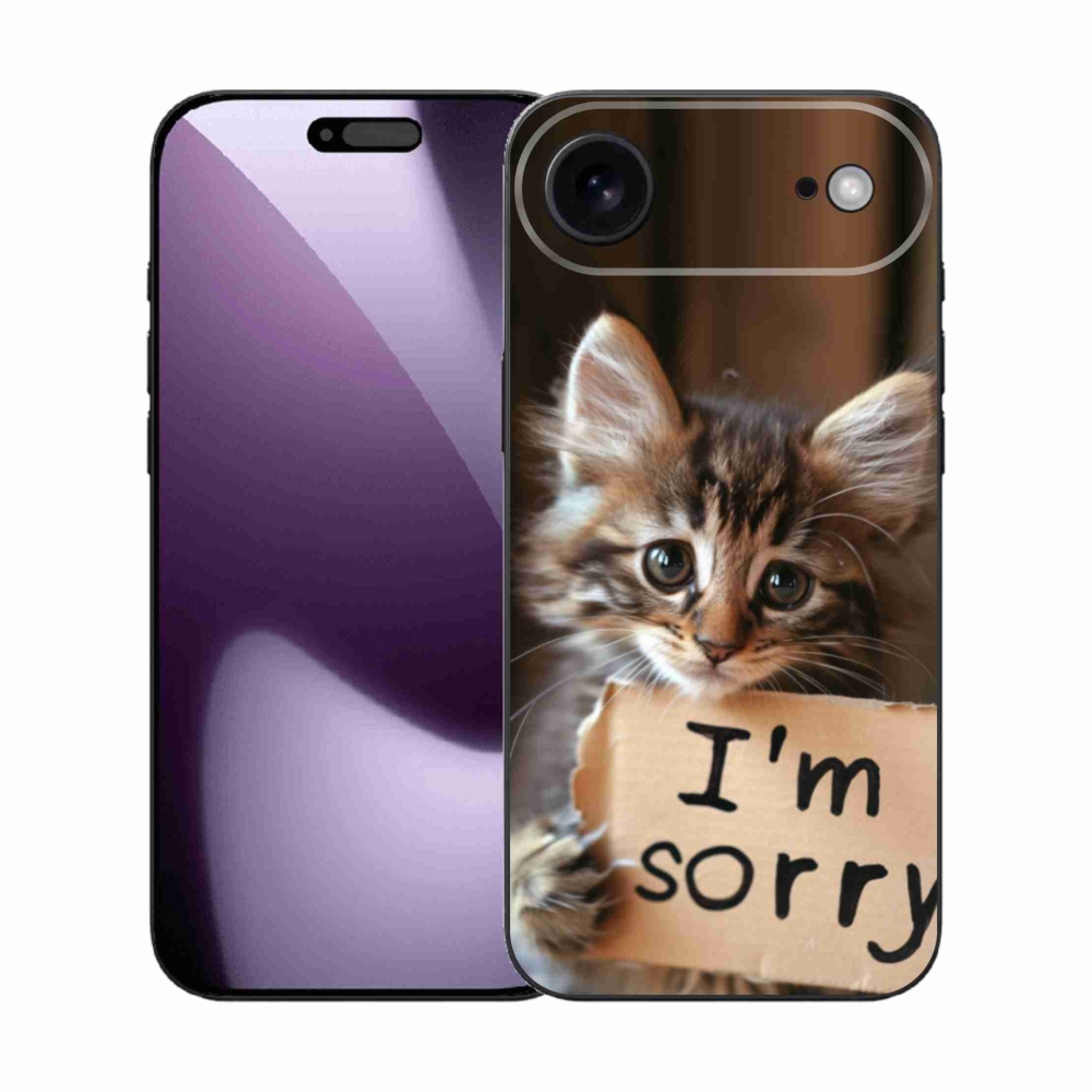 Gélový kryt mmCase na iPhone 17 Air - mačacie ospravedlnenie