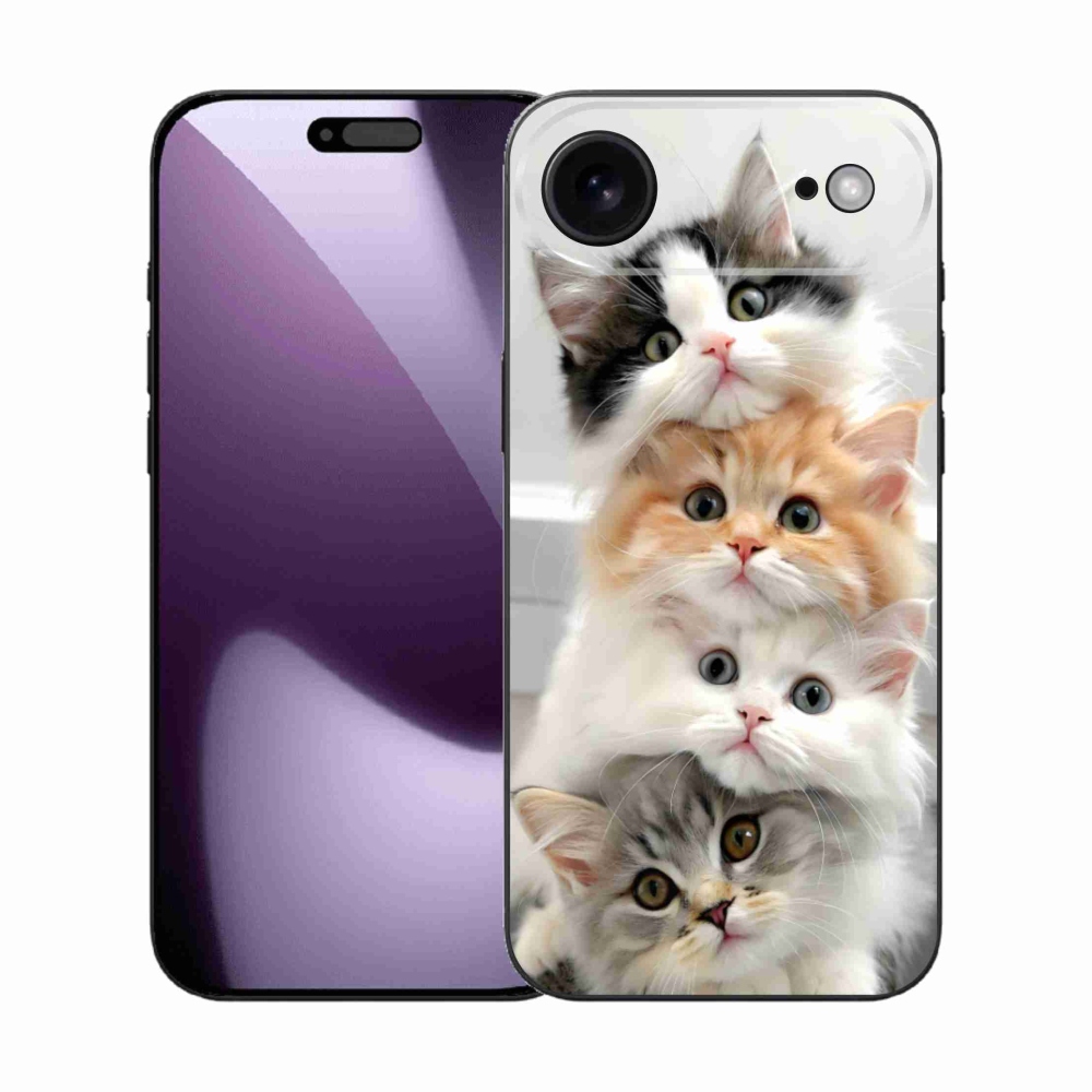 Gélový kryt mmCase na iPhone 17 Air - mačacia partia
