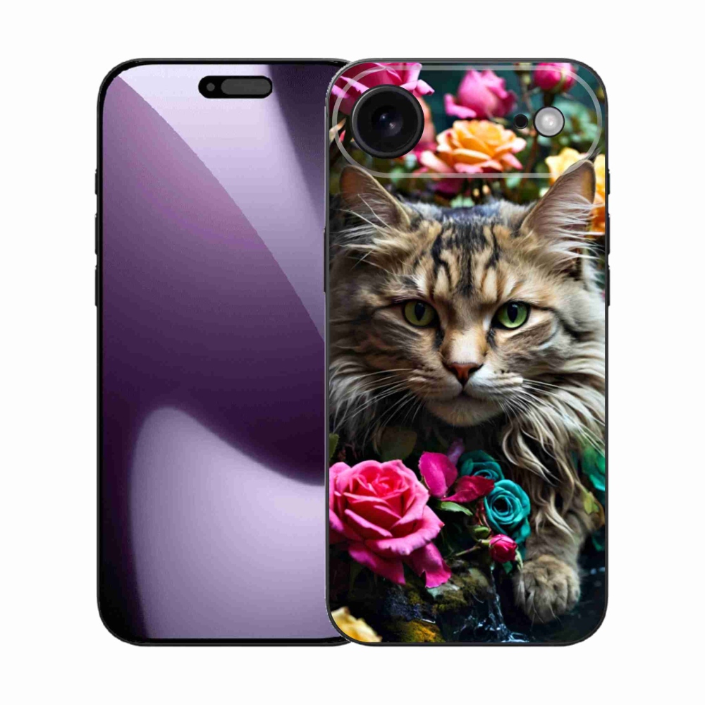 Gélový kryt mmCase na iPhone 17 Air - mačacie pohľad 2