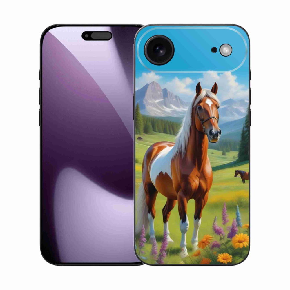 Gélový kryt mmCase na iPhone 17 Air - kôň na lúke