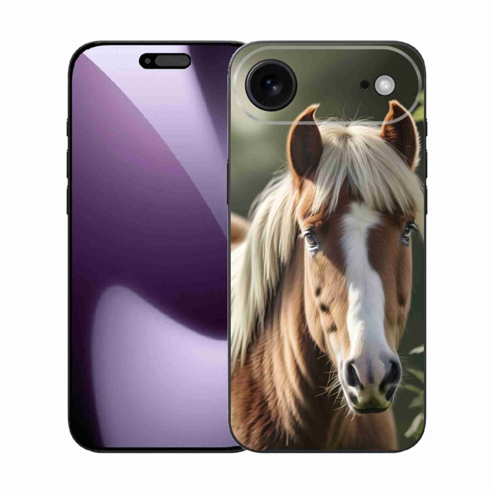 Gélový kryt mmCase na iPhone 17 Air - kôň so svetlou hrivou