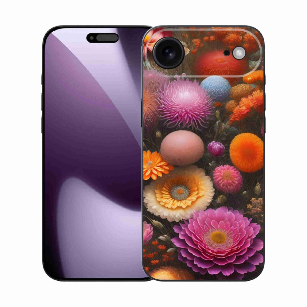 Gélový kryt mmCase na iPhone 17 Air - kvetinová kompozícia