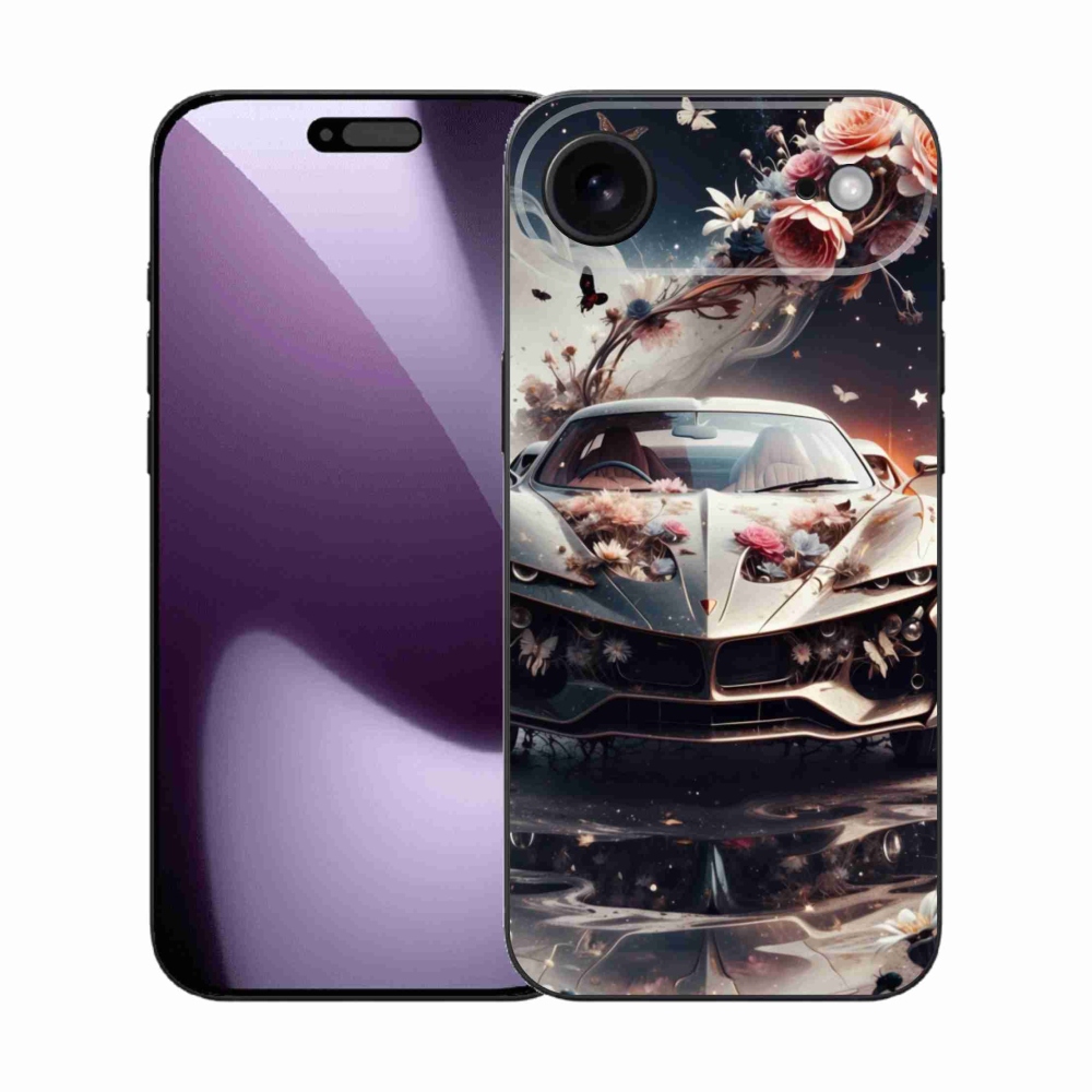 Gélový kryt mmCase na iPhone 17 Air - kvetinové športové vozidlo