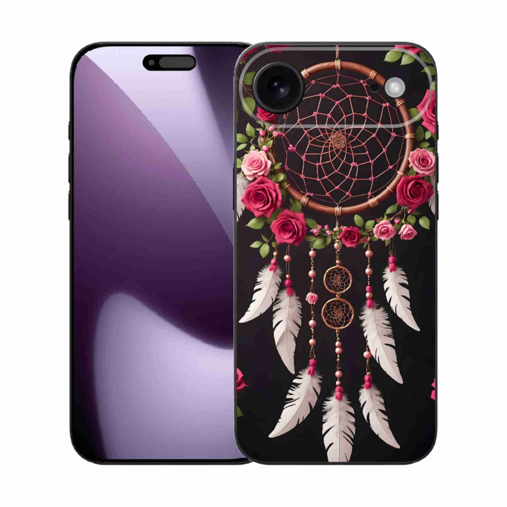 Gélový kryt mmCase na iPhone 17 Air - lapač snov s ružami