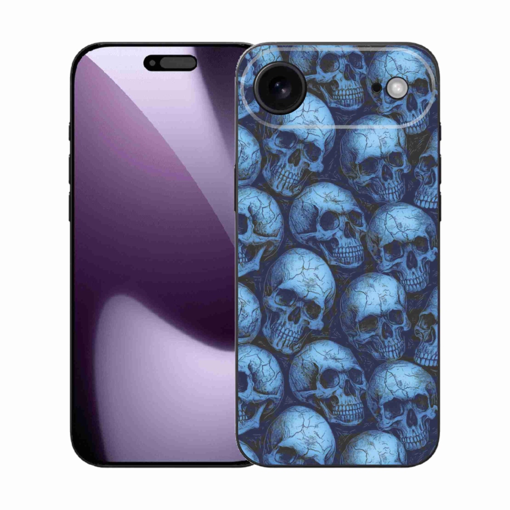 Gélový kryt mmCase na iPhone 17 Air - lebky