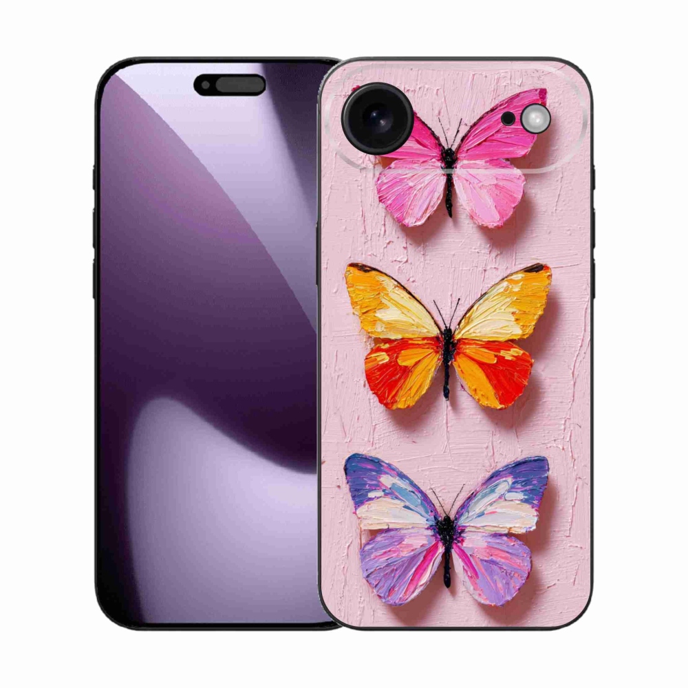 Gélový kryt mmCase na iPhone 17 Air - motýlia trojica