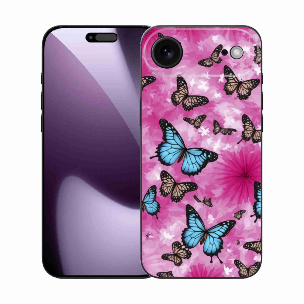 Gélový kryt mmCase na iPhone 17 Air - motýlia záhrada