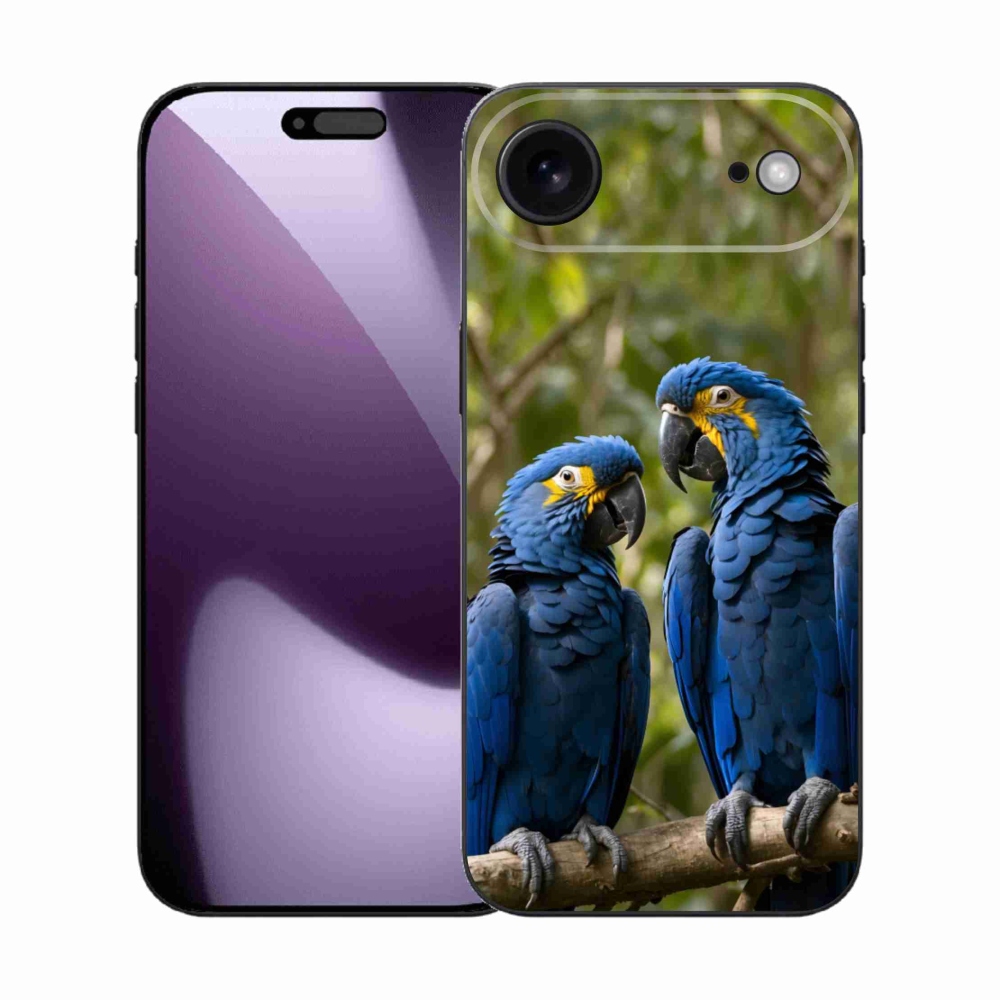 Gélový kryt mmCase na iPhone 17 Air - papagájové duo