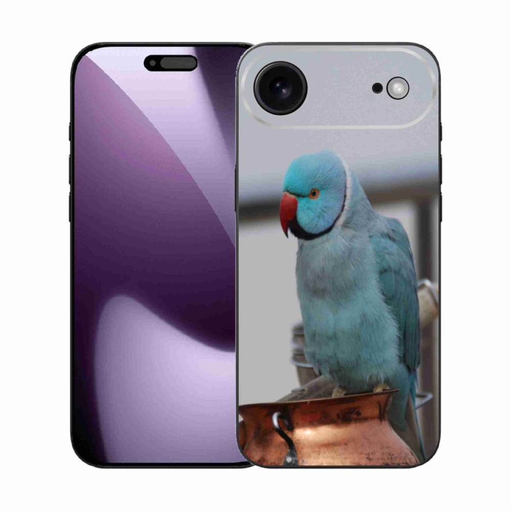 Gélový kryt mmCase na iPhone 17 Air - papagáj alexander modrý
