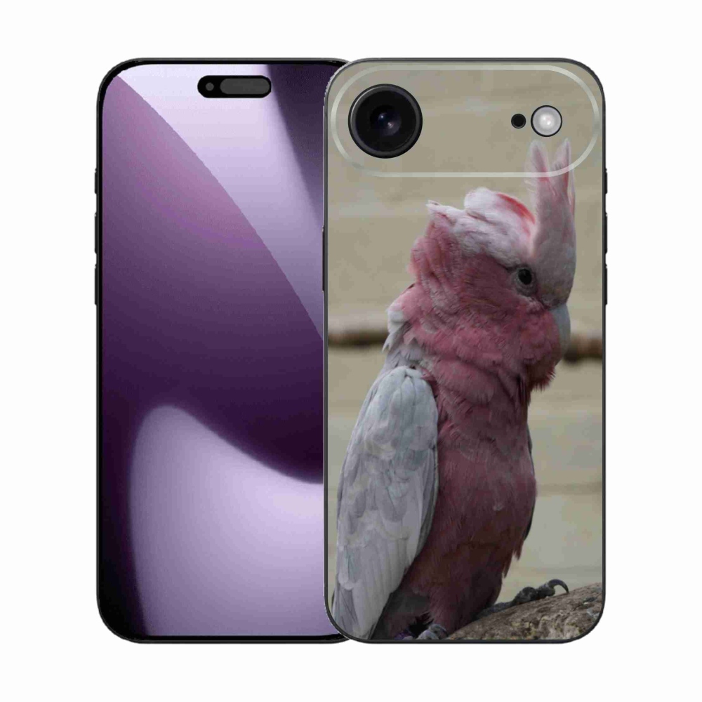Gélový kryt mmCase na iPhone 17 Air - papagáj kakadu ružový