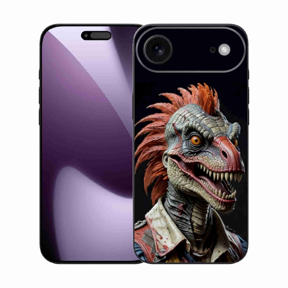 Gélový kryt mmCase na iPhone 17 Air - punk dinosaurus