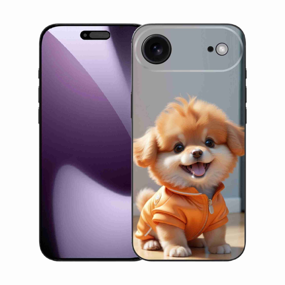 Gélový kryt mmCase na iPhone 17 Air - roztomilý pomeranian v mikine