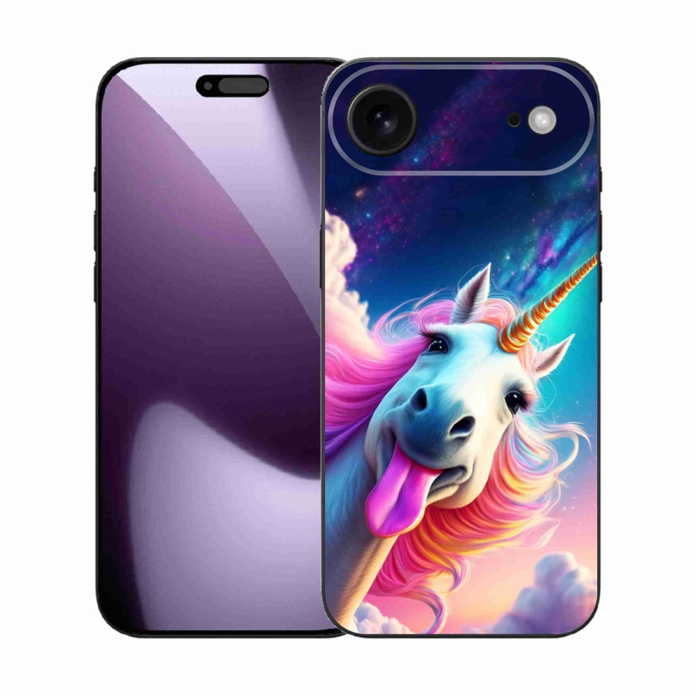 Gélový kryt mmCase na iPhone 17 Air - šialený jednorožec