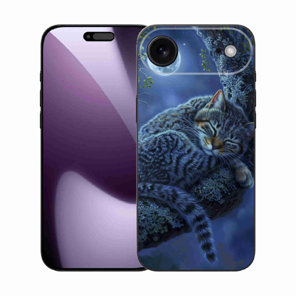 Gélový kryt mmCase na iPhone 17 Air - spiaca mačka