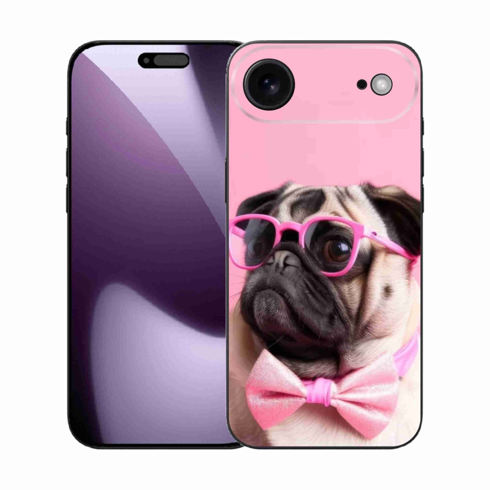 Gélový kryt mmCase na iPhone 17 Air - štýlový mops