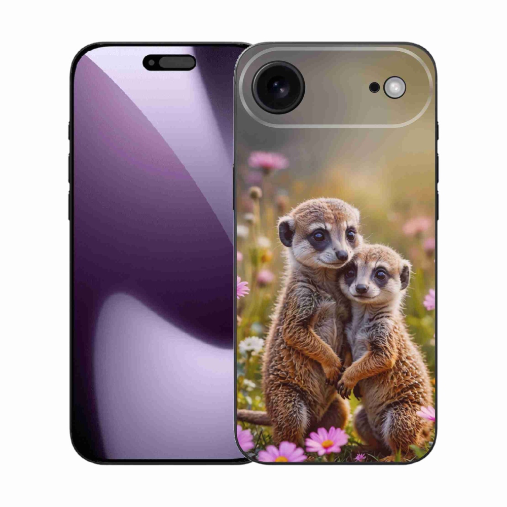 Gélový kryt mmCase na iPhone 17 Air - surikatí duo