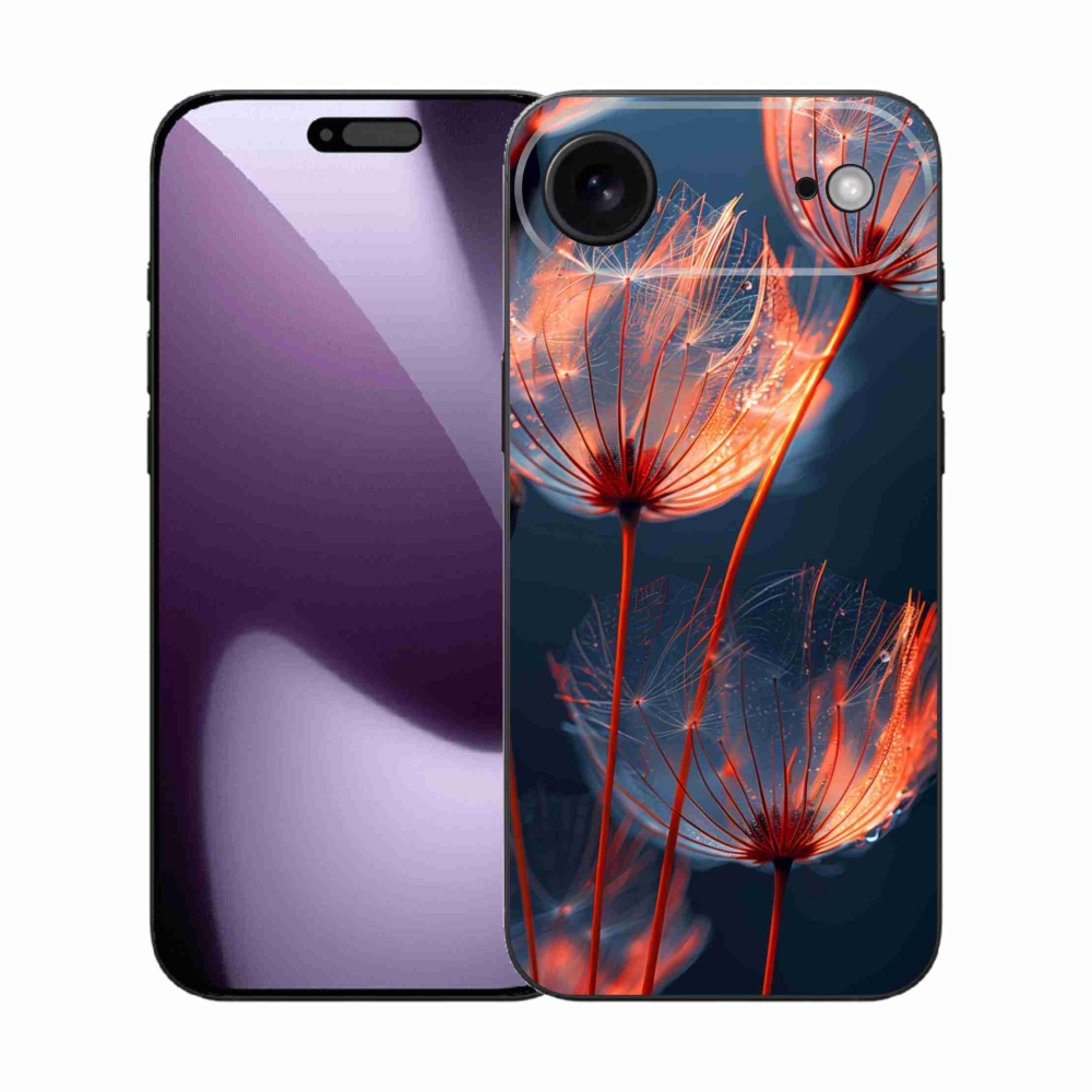 Gélový kryt mmCase na iPhone 17 Air - svetielkujúce páperie