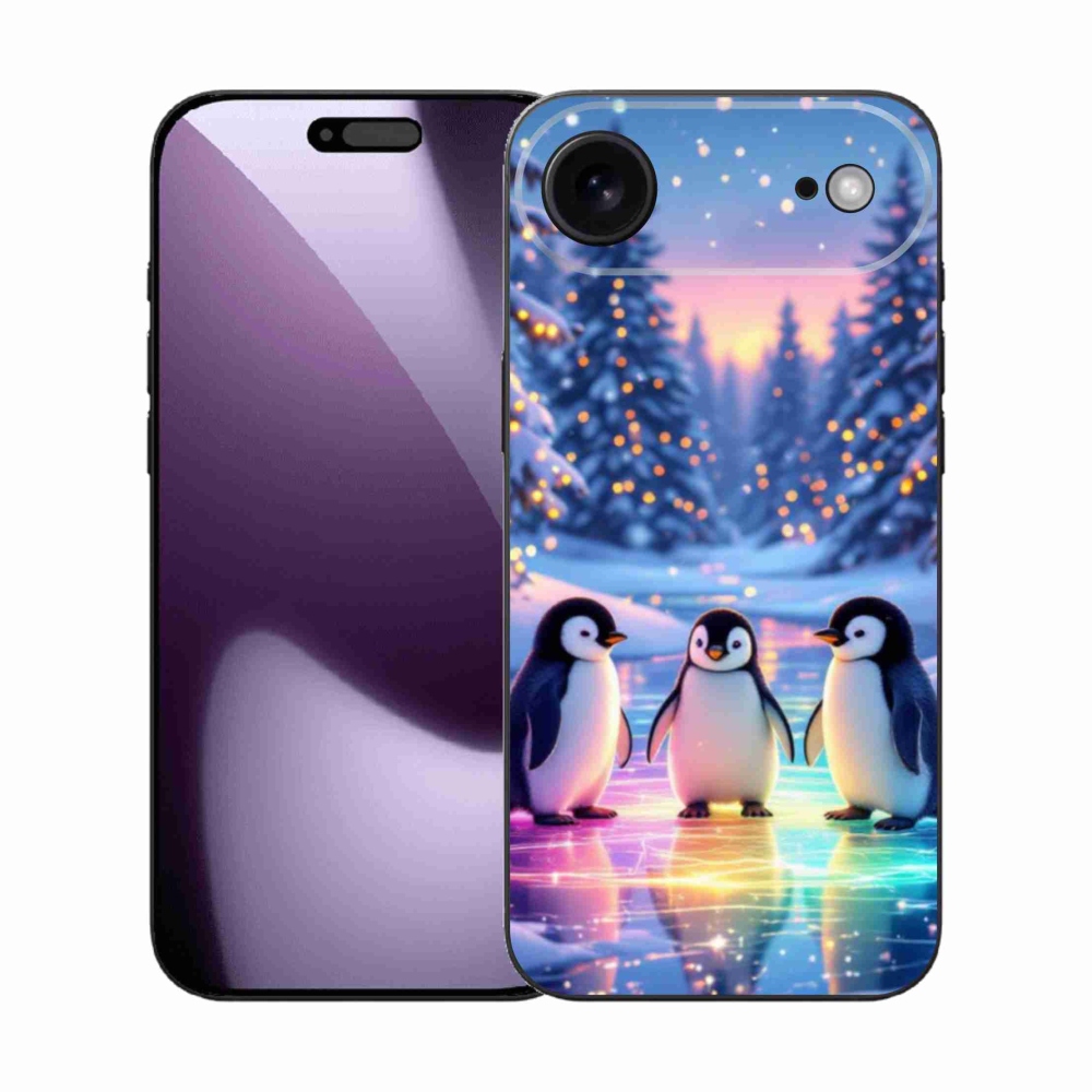 Gélový kryt mmCase na iPhone 17 Air - tučniaky