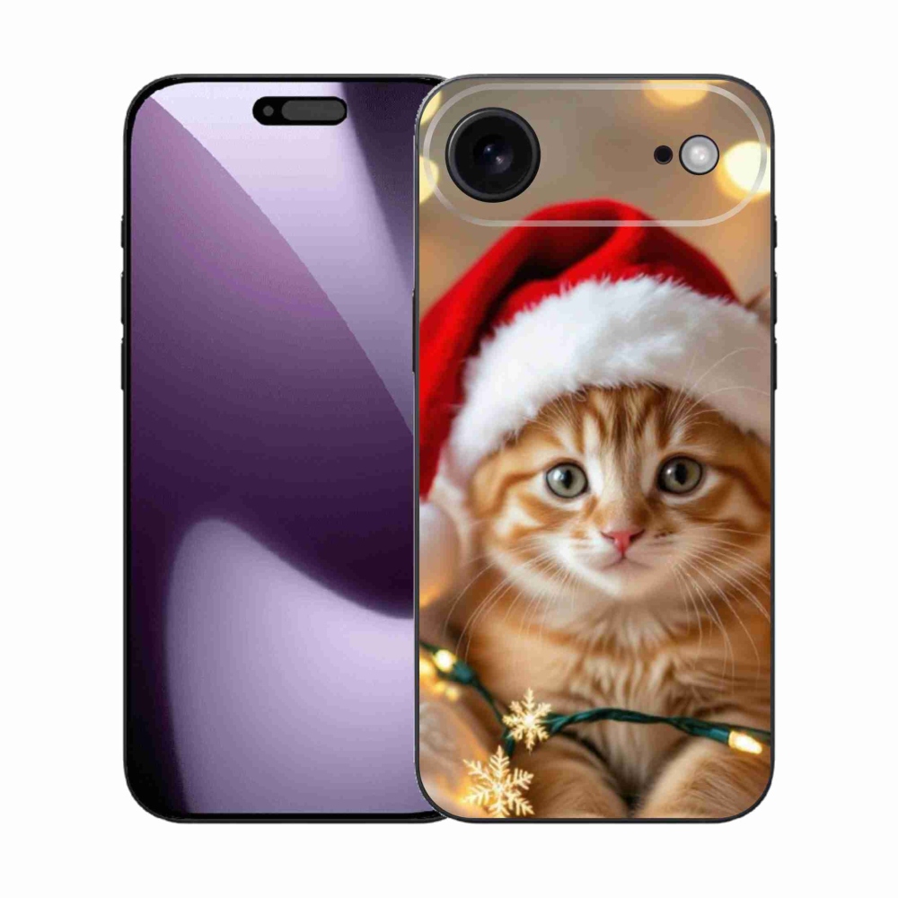 Gélový kryt mmCase na iPhone 17 Air - vianočné mačiatko
