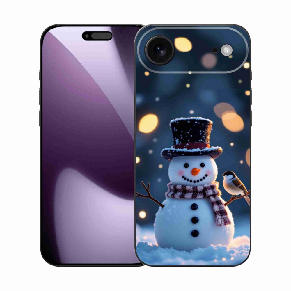 Gélový kryt mmCase na iPhone 17 Air - vianočný snehuliak