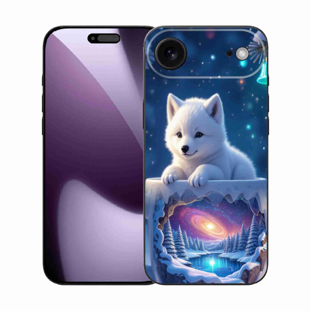 Gélový kryt mmCase na iPhone 17 Air - vianočné šteňa