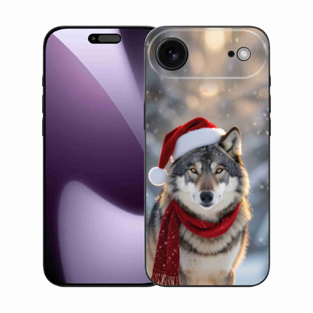 Gélový kryt mmCase na iPhone 17 Air - vianočný vlk