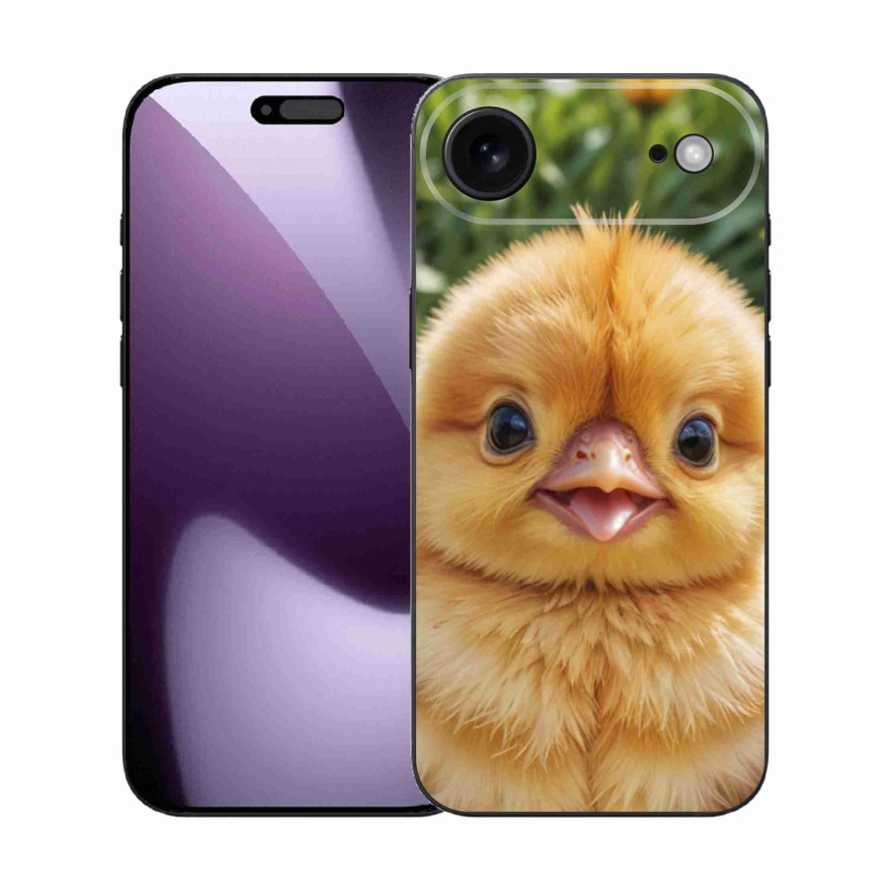 Gélový kryt mmCase na iPhone 17 Air - veselé kuriatko