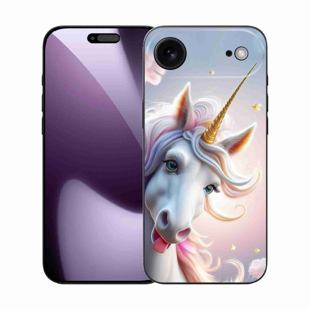 Gélový kryt mmCase na iPhone 17 Air - veselý jednorožec