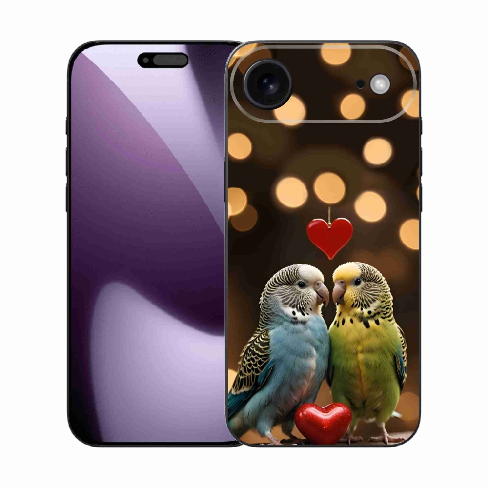 Gélový kryt mmCase na iPhone 17 Air - zamilovaní papagáje