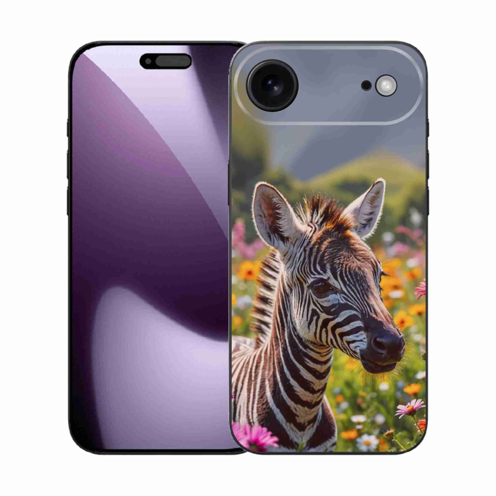 Gélový kryt mmCase na iPhone 17 Air - zebra na lúke