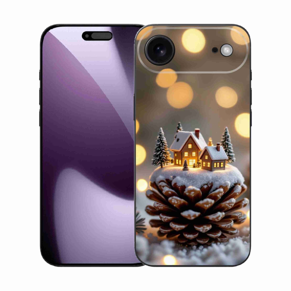 Gélový kryt mmCase na iPhone 17 Air - zimná dedinka