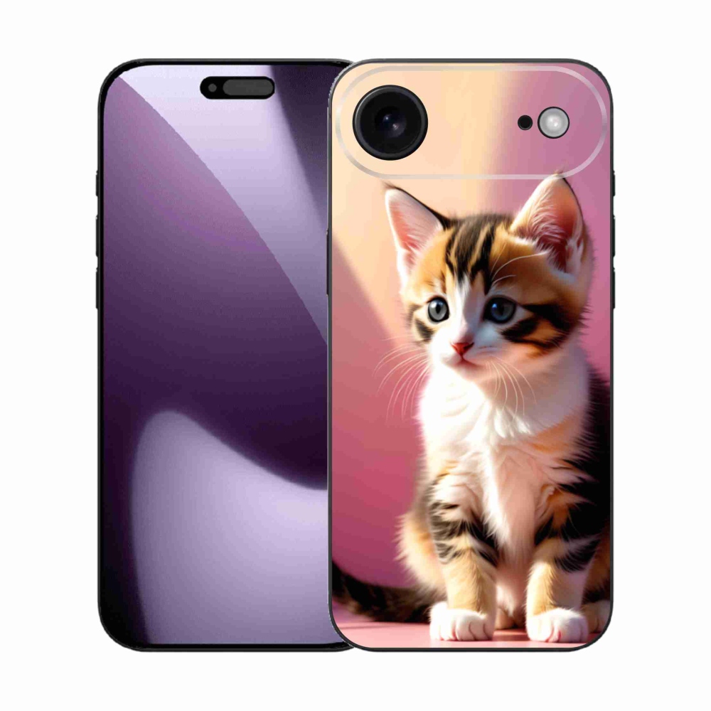Gélový kryt mmCase na iPhone 17 Air - zvedavé mačiatko 2