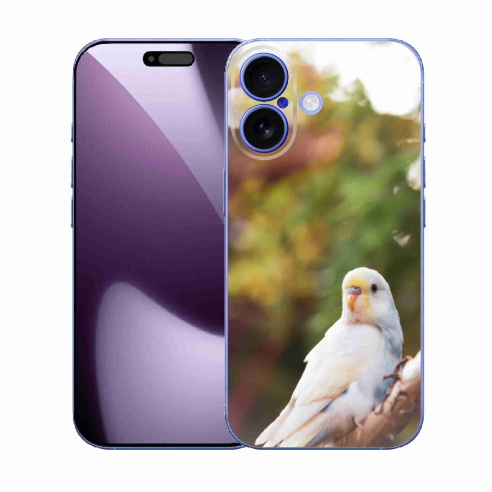 Gélový kryt mmCase na iPhone 17 - andulka biela