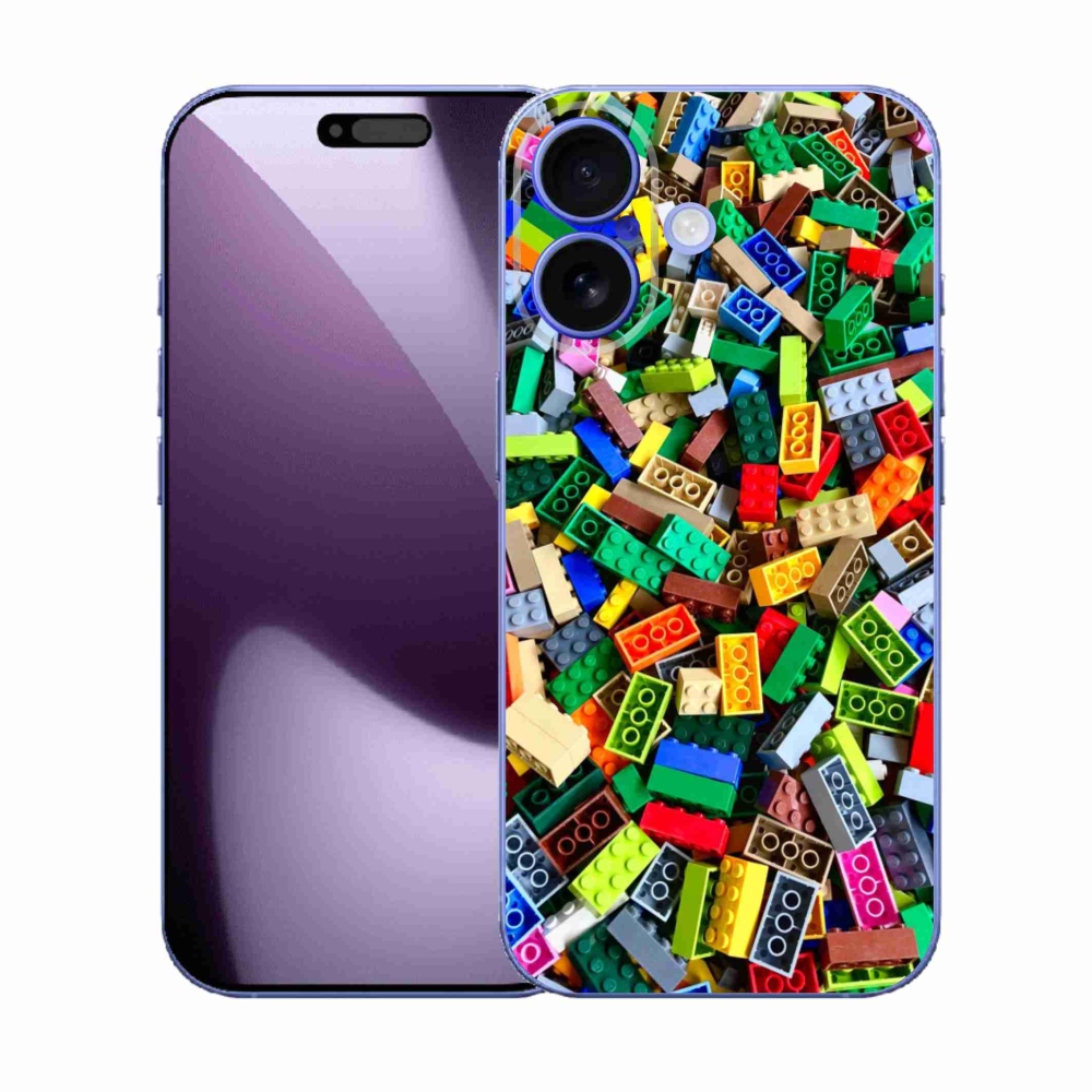 Gélový kryt mmCase na iPhone 17 - farebné stavebné kocky