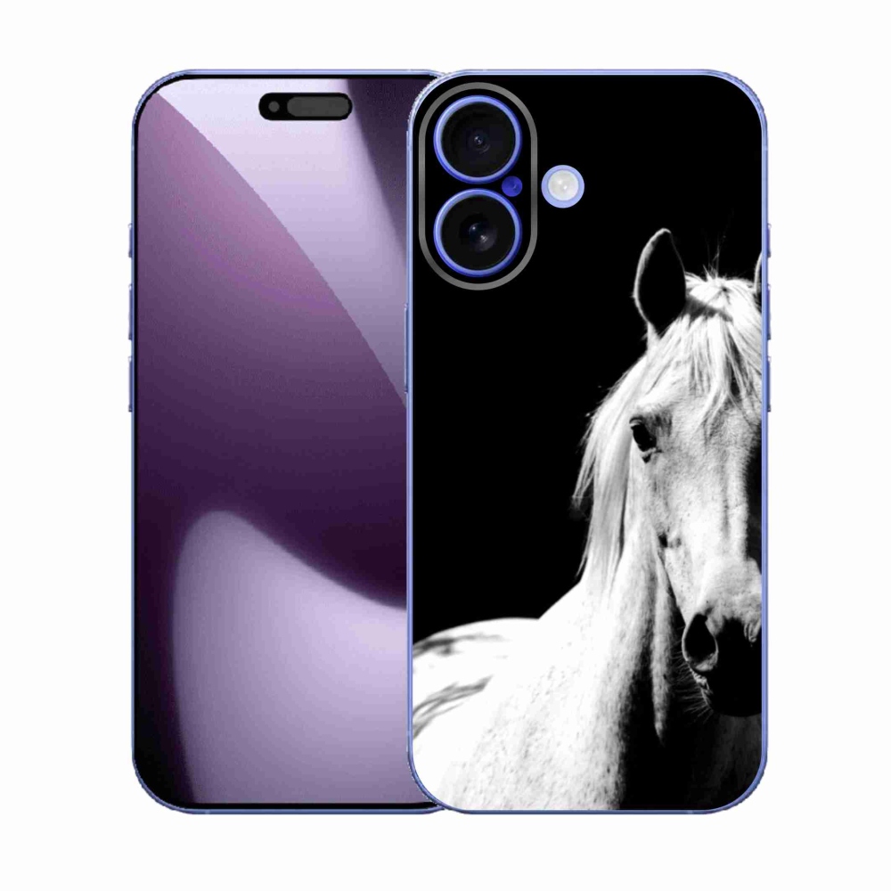 Gélový kryt mmCase na iPhone 17 - biely kôň 5