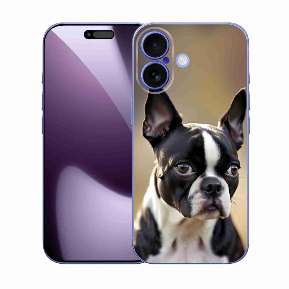 Gélový kryt mmCase na iPhone 17 - bostonský teriér