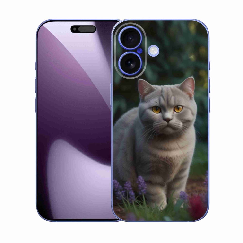 Gélový kryt mmCase na iPhone 17 - britská mačka