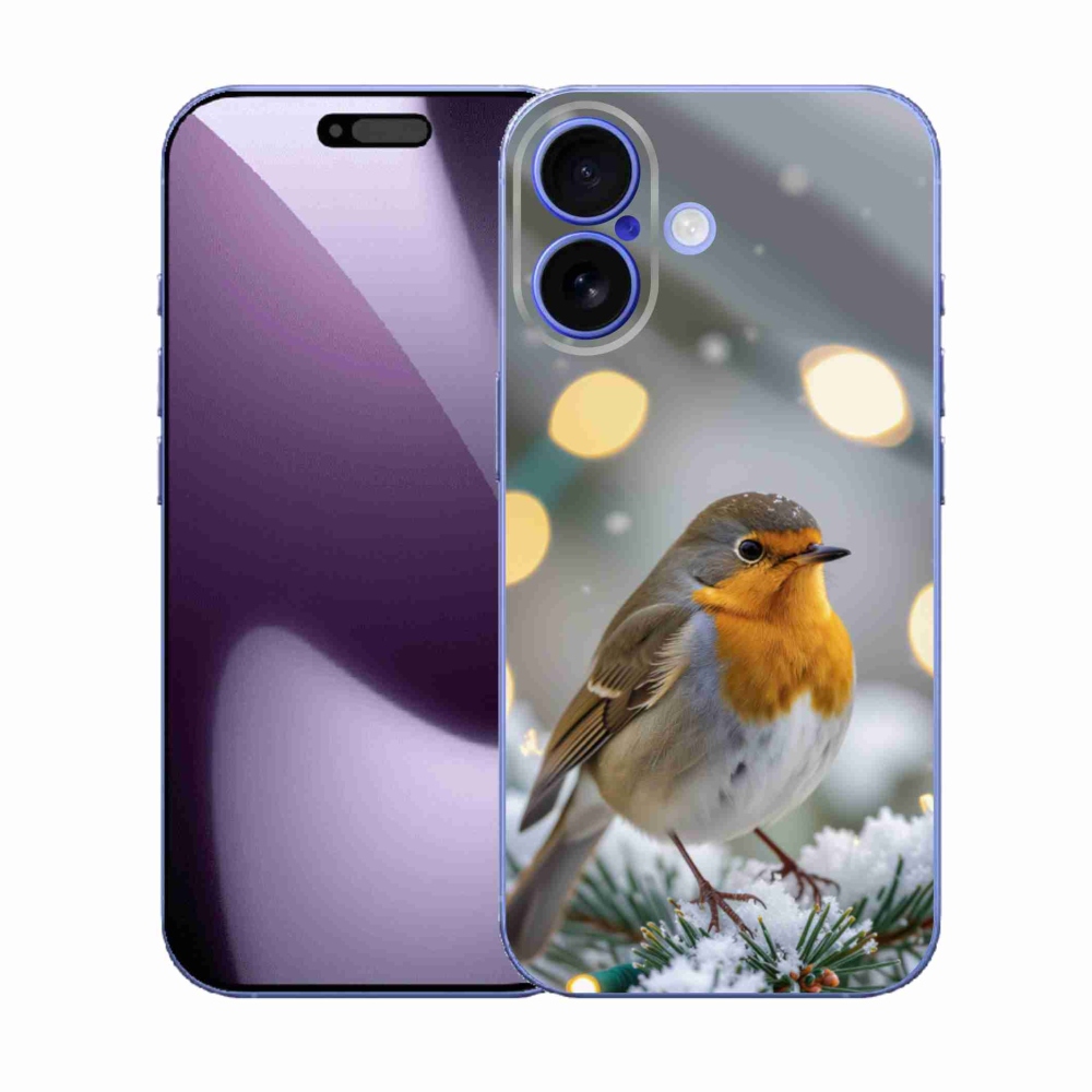 Gélový kryt mmCase na iPhone 17 - červienka v zime